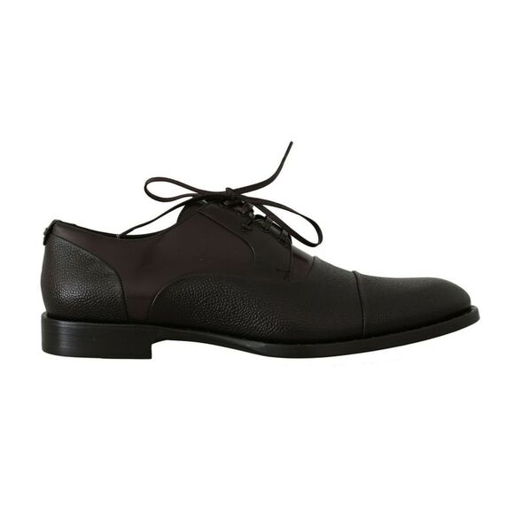 Dolce & Gabbana Brown Leather Laceups Dress Mens Men's Shoes